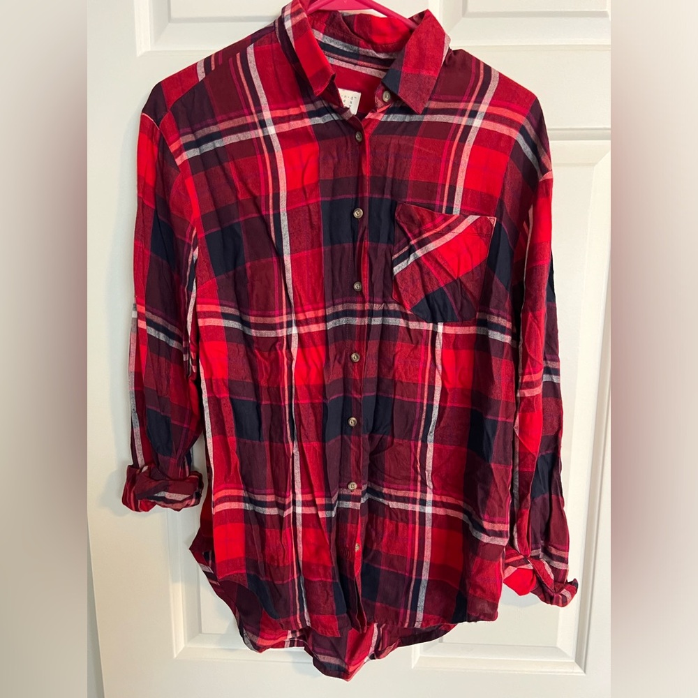 Red plaid shirt